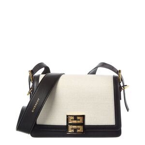 Givenchy 4G Canvas & Leather Crossbody, White